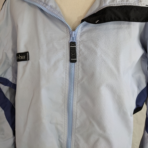 ✓Columbia packable hooded windbreaker S blue - Picture 6 of 16